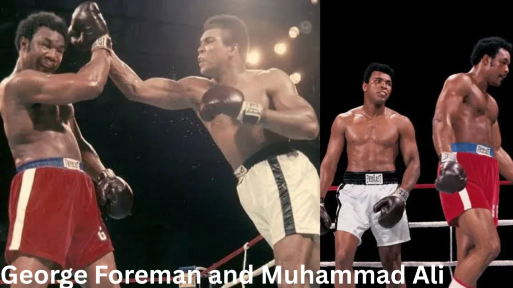 George Foreman and Muhammad Ali
